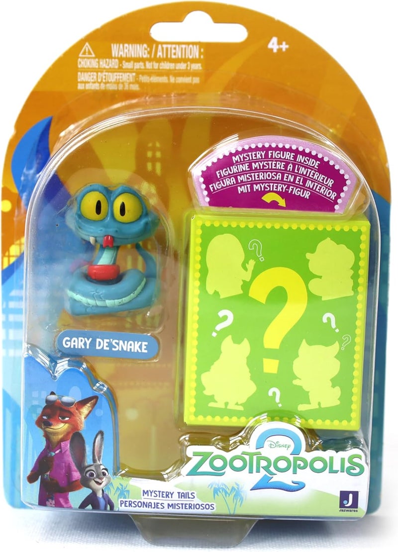 Disney Zootropolis 2 Figure 2-Pack - Gary De Snake with Mystery Figure, Official Zootopia 2 Movie Toys, Collectibles, Mystery Tails Figurines, Gift, Kids Toy, 4 Years+ - Image 3